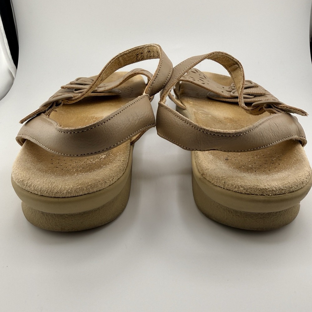 SAS Duo Sandal Tan Womens 6 W Tripad Comfort Strappy Leather Tan Vintage - Picture 4 of 9